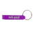 A purple bottle opener made of aluminum, branded with the Mipod logo