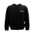 A black cotton sweatshirt, screen-printed with the VaporLax logo