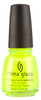 China Glaze Nail Polish Lacquer Yellow Polka Dot Bikini - .5oz