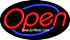 Neon Flashing Sign Open