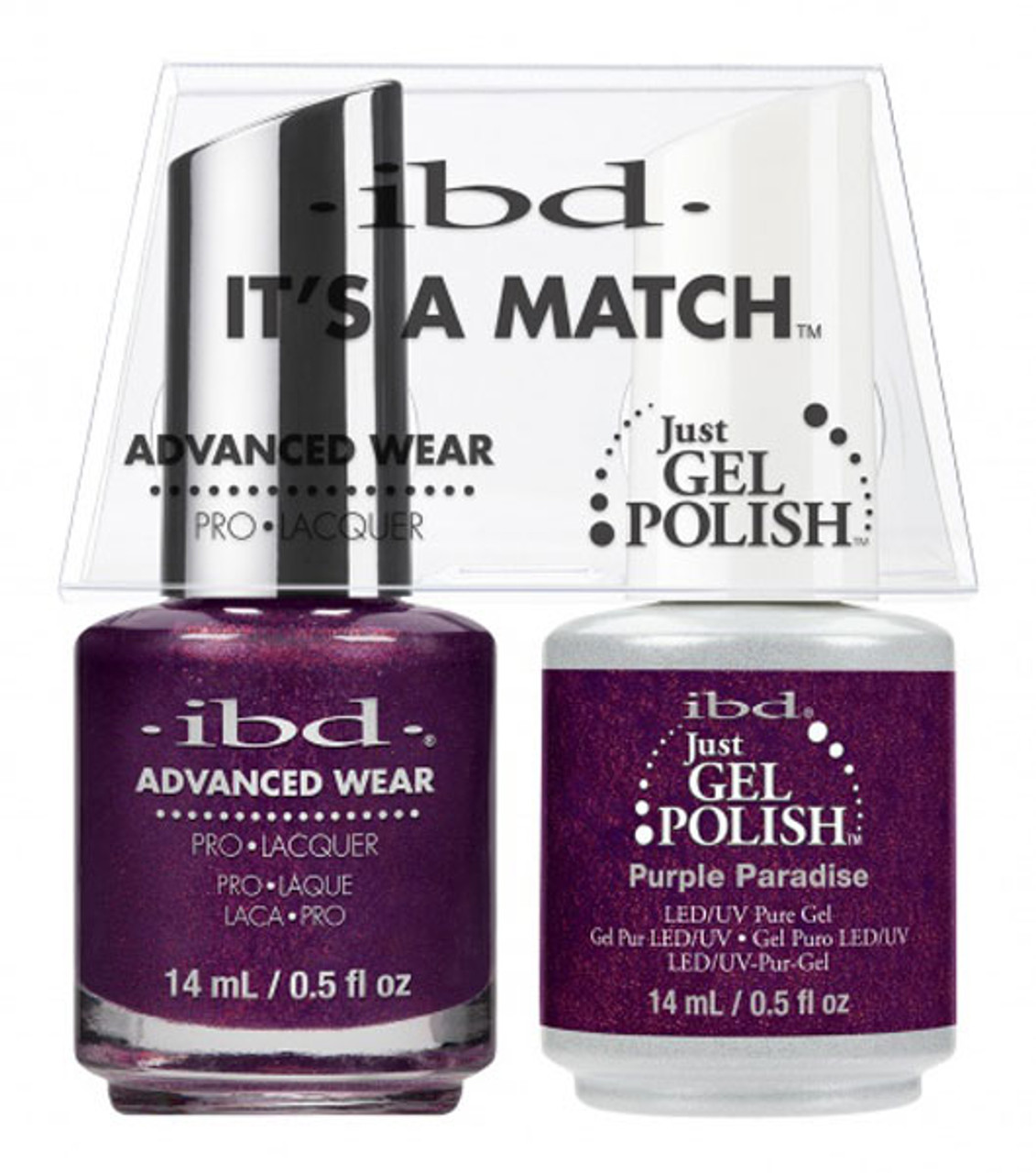 ibd It's A Match Advanced Wear Duo Purple Paradise - 14 mL/ .5 oz ibd It's A Match Advanced Wear Duo Purple Paradise - 14 mL/ .5 oz