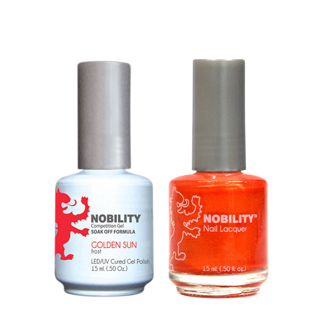 LeChat Nobility Gel Polish & Nail Lacquer Duo Set Golden Sun - .5 oz / 15 ml