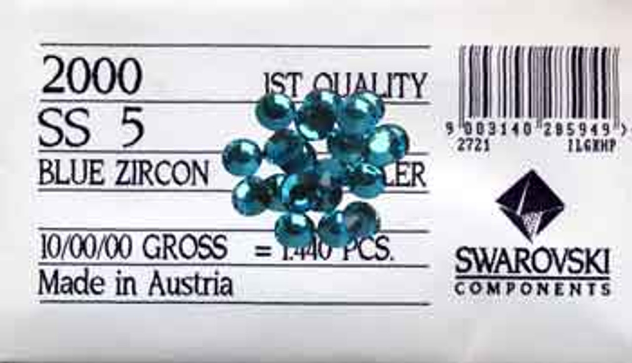 Swarovski Rhinestone - Blue Zircon - 1440ct