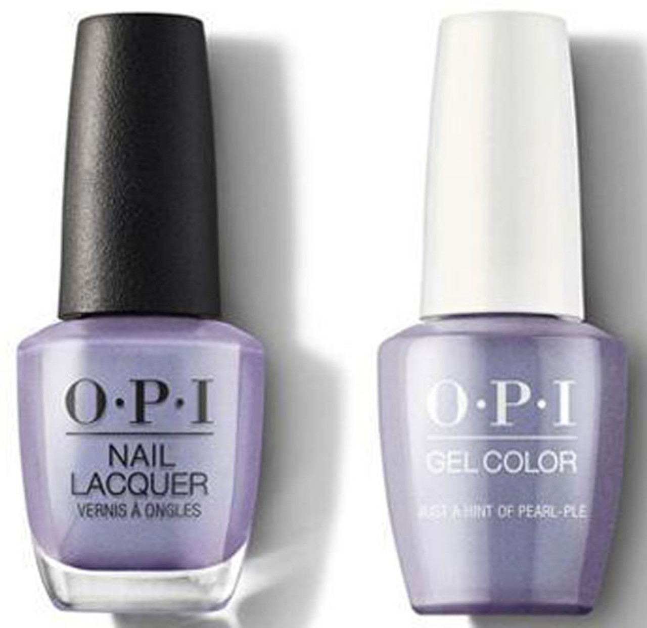 OPI DUO GelColor + Matching Classic Nail Lacquer Just a Hint of Pearl-ple