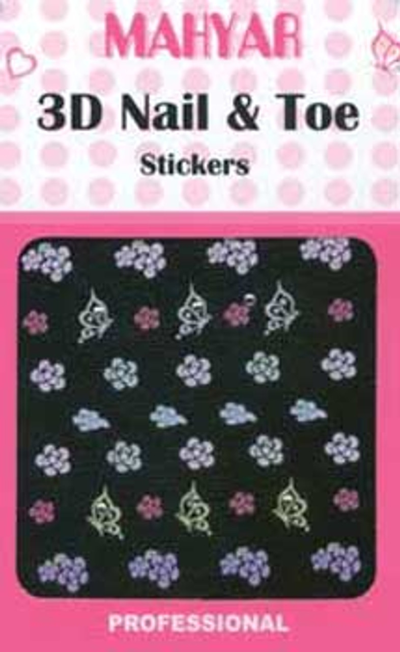 3D Nail & Toe Stickers - K02