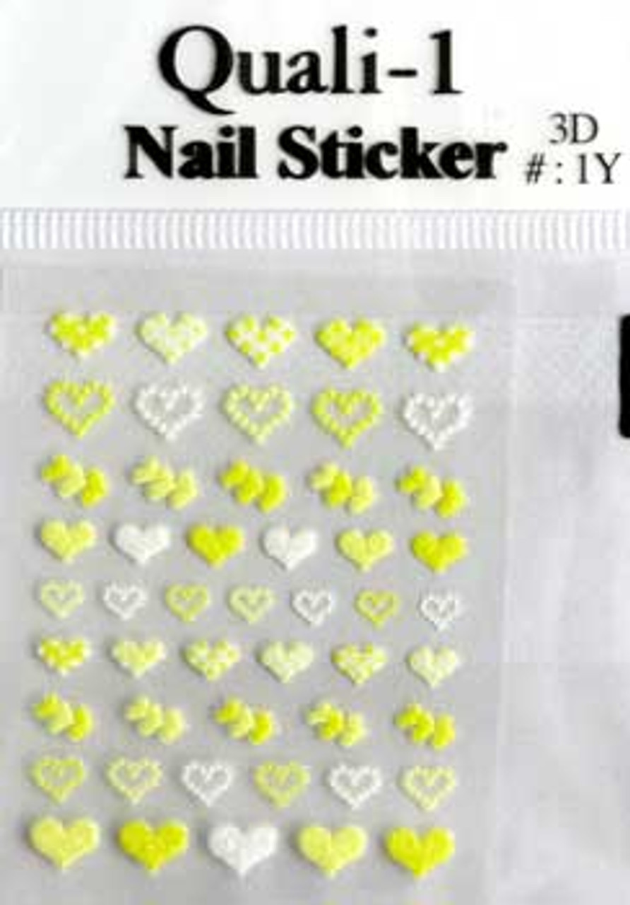 3-D Nail Sticker Decal - 1Y