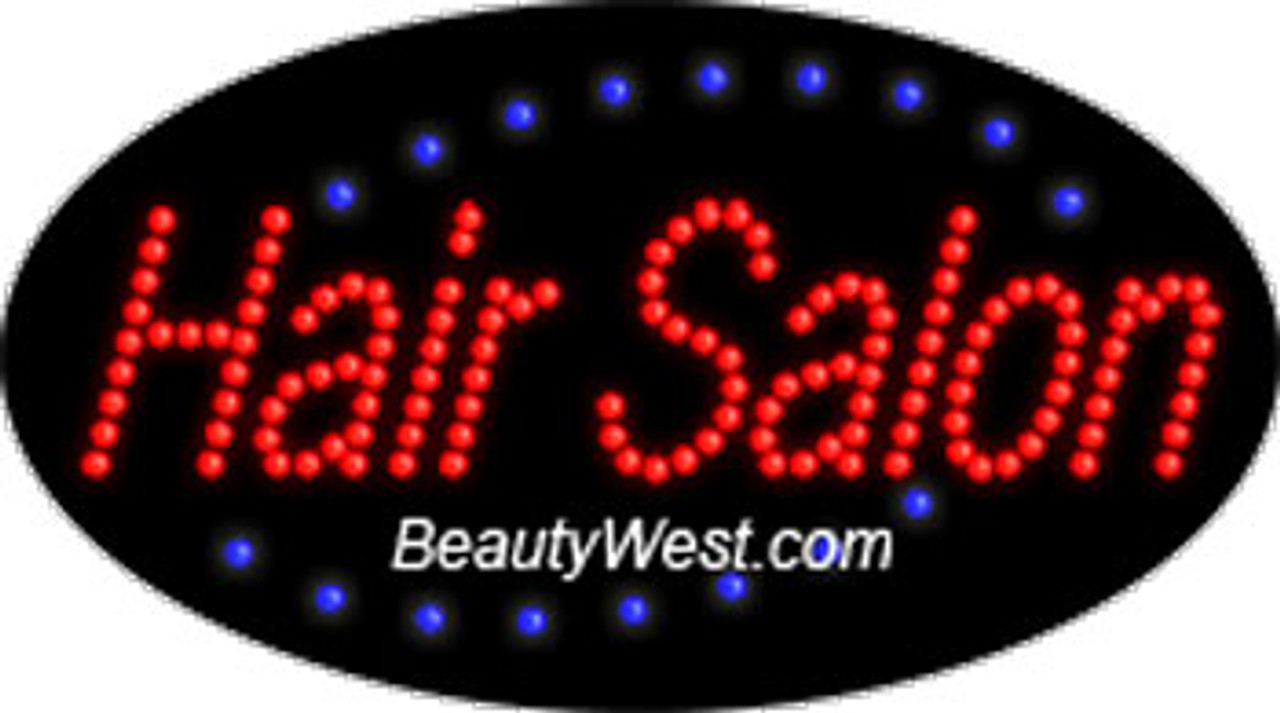 Electric Flashing & Chasing LED Sign: Hair Salon