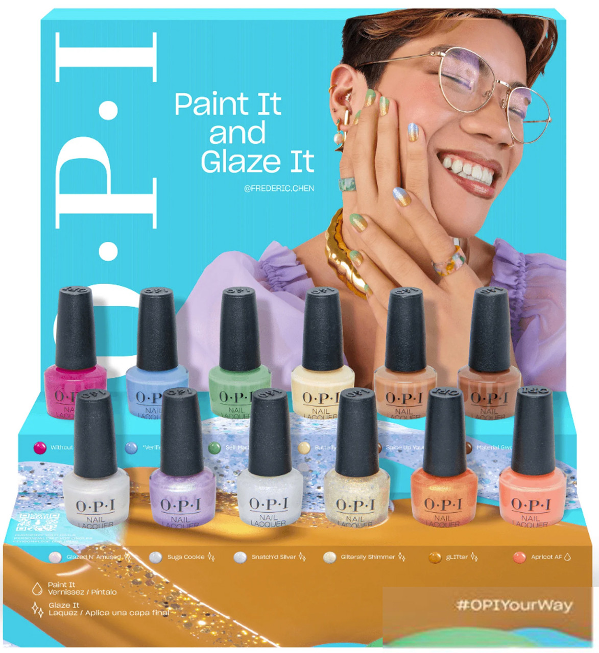 OPI Classic Nail Lacquer Spring 2024 Your Way Collection 12 PC Chipboard Display