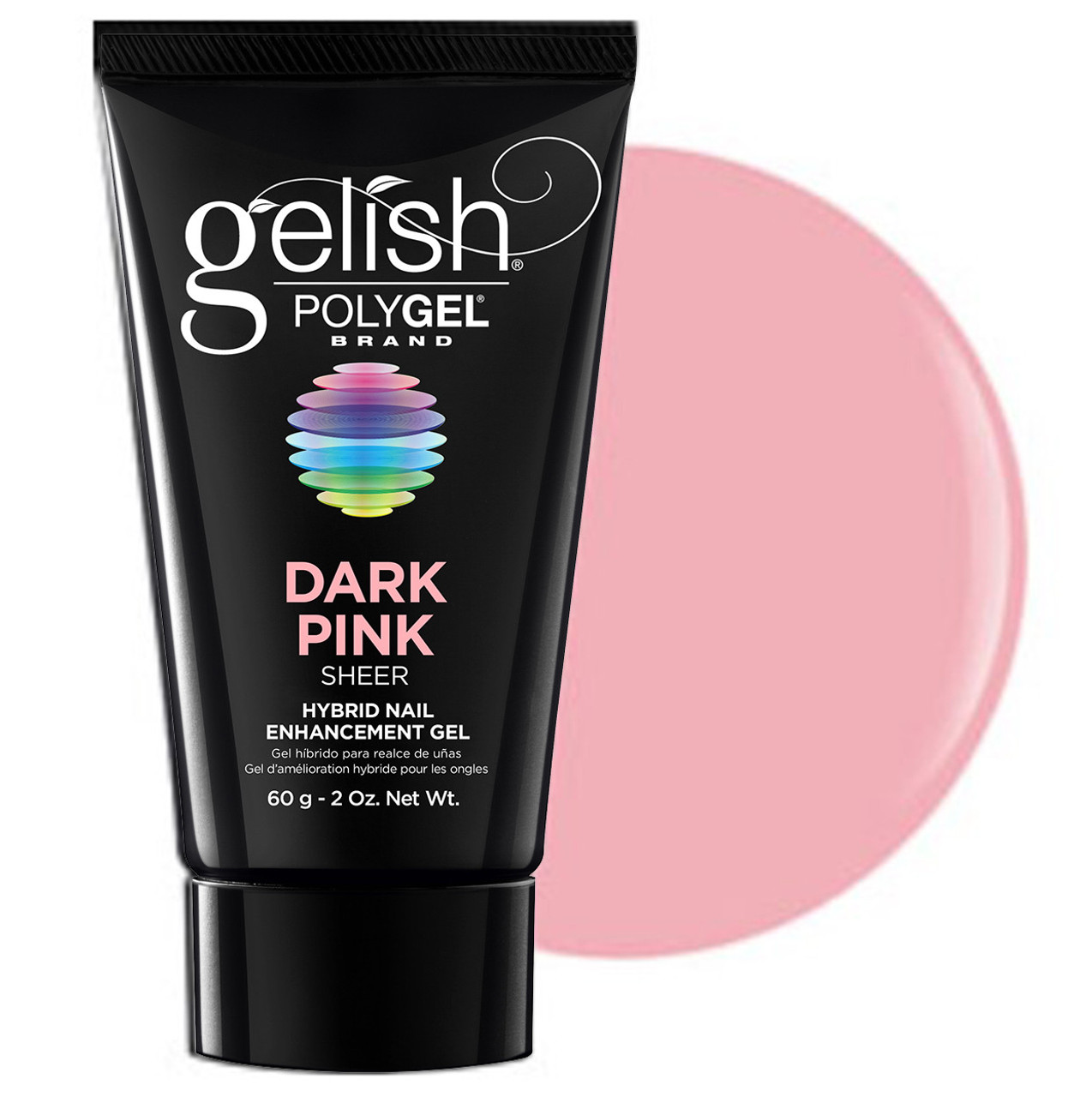 Gelish POLYGEL Nail Enhancement Dark Pink - 2 oz / 60 g **No Box