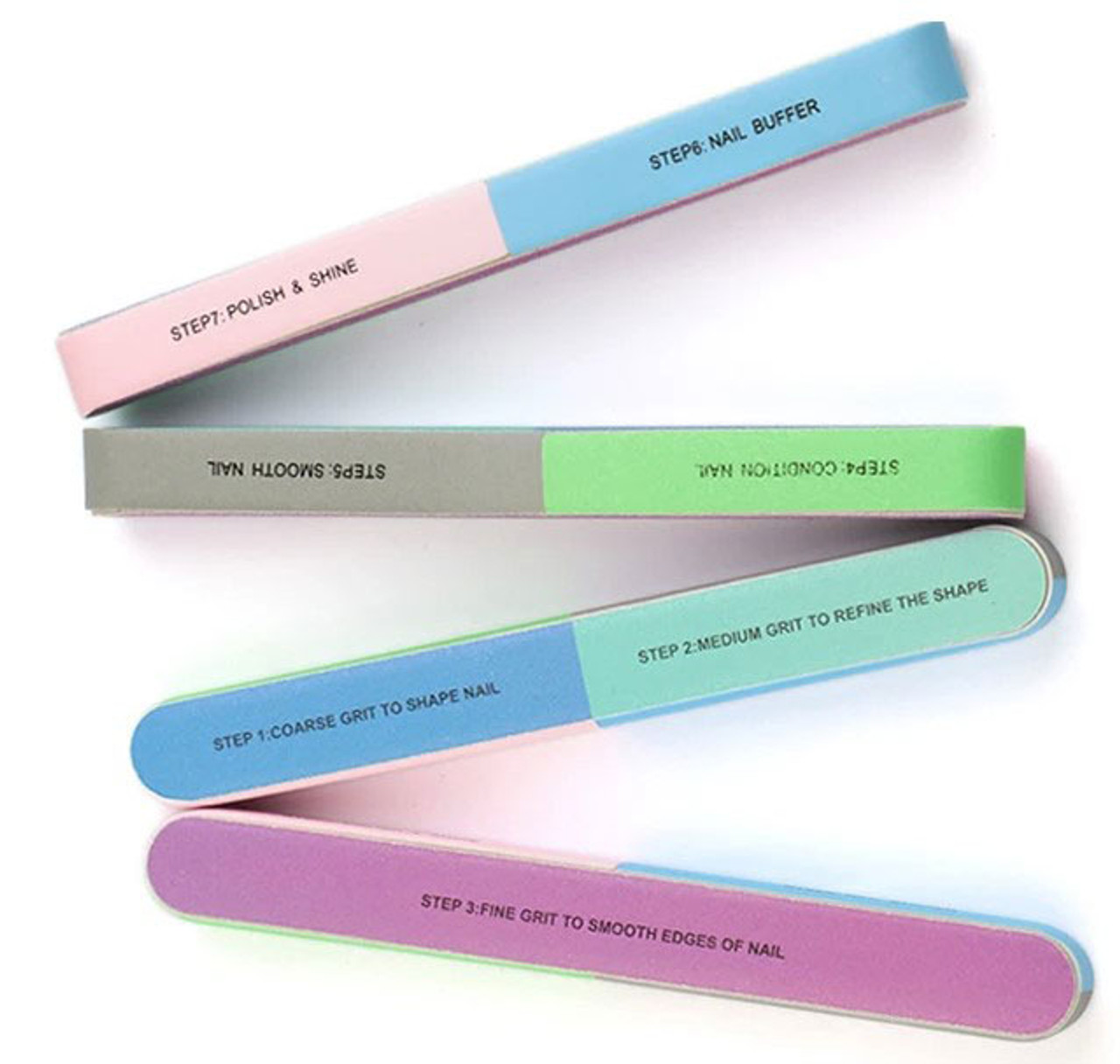 NDi beauty Shiny Finger File 7 Sides - Each