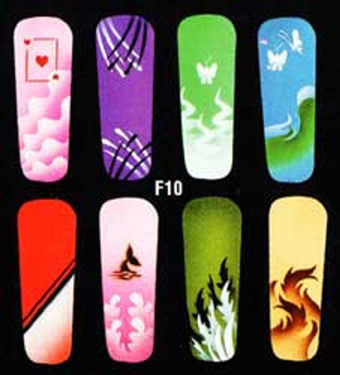 Airbrush Nail Stencil - Random Styles