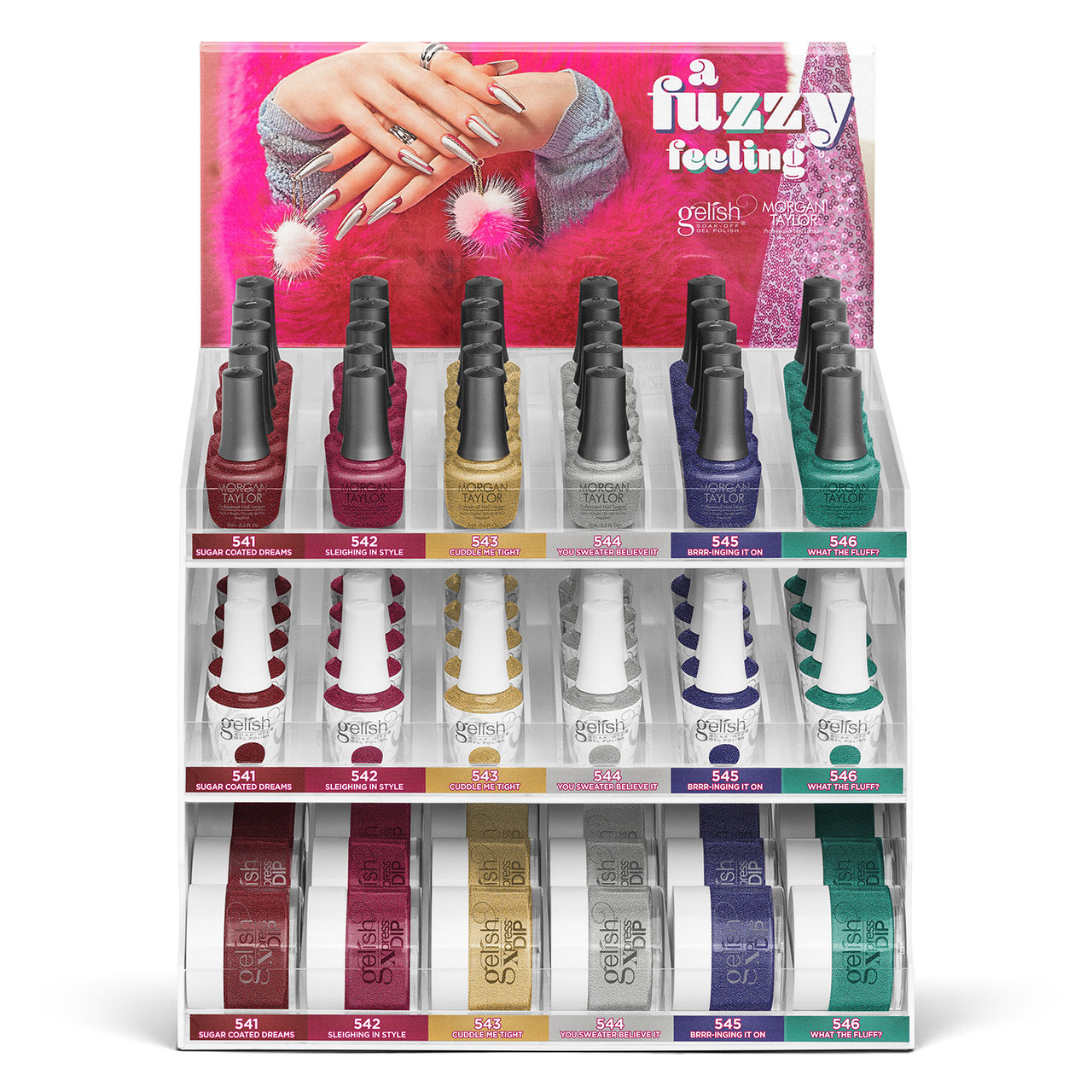 Gelish & Morgan Taylor A Fuzzy Feeling Holiday/Winter 2024 Collection