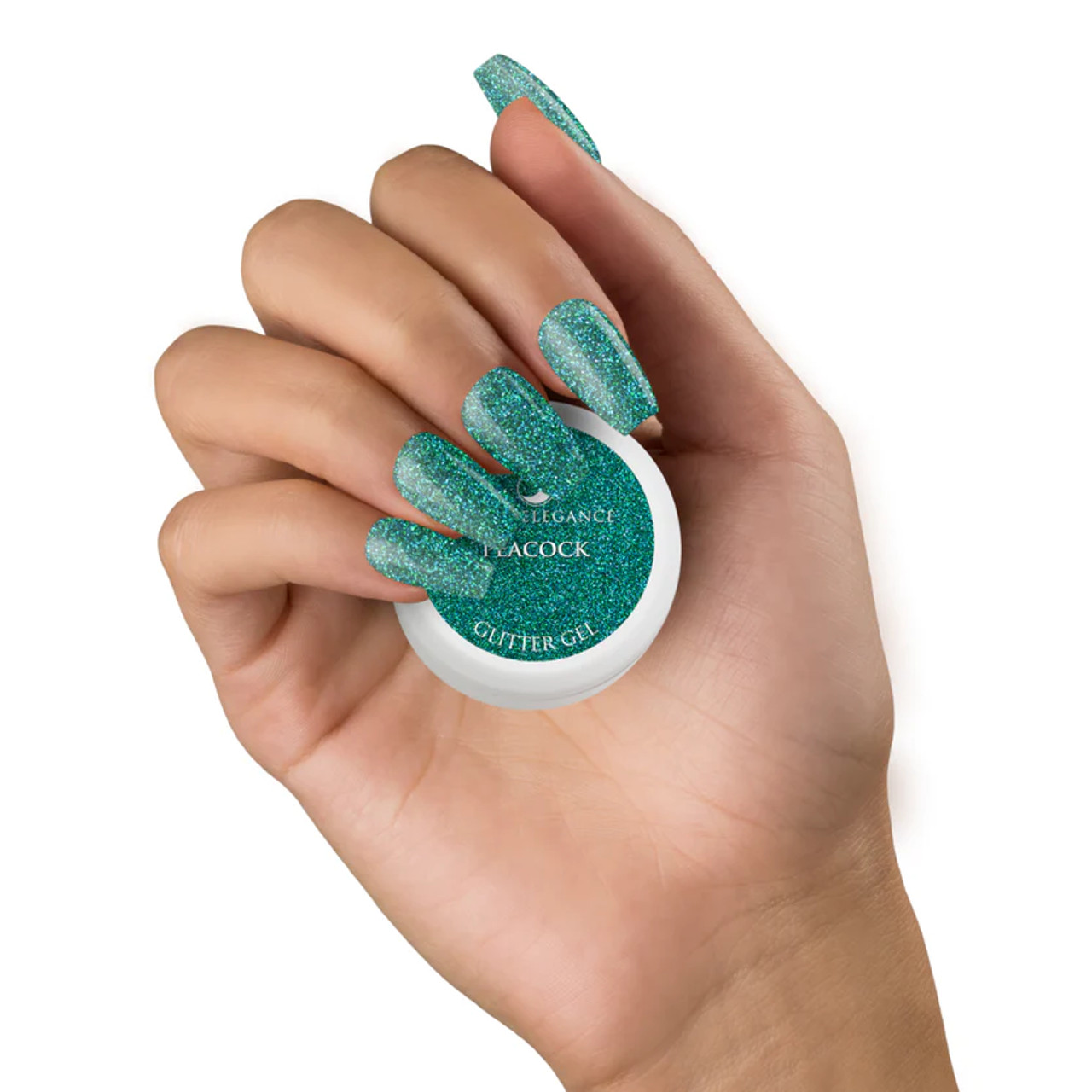 Light Elegance UV/LED Glitter Gel Peacock - 10 ml