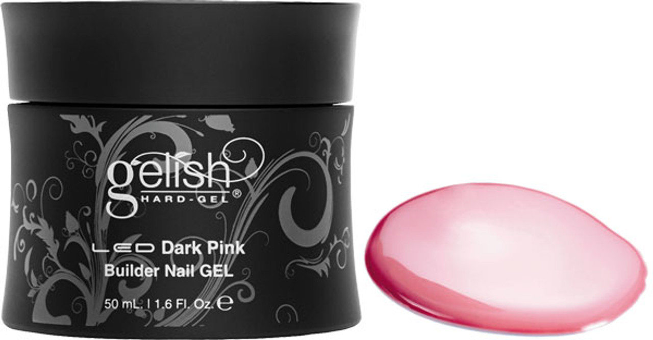 Gelish Hard Gel LED UV Dark Pink Builder Gel - 1.6oz