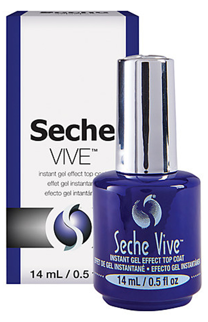 Seche Vive Instant Gel Effect Top Coat - .5 Oz / 14 mL
