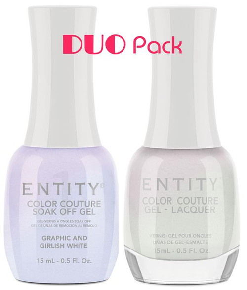 Entity Color Couture DUO Graphic and Girlish White - 15 mL / .5 fl oz