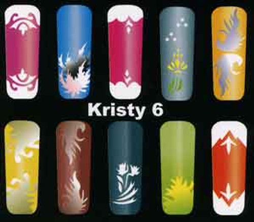 Kristy Airbrush Stencil - 6