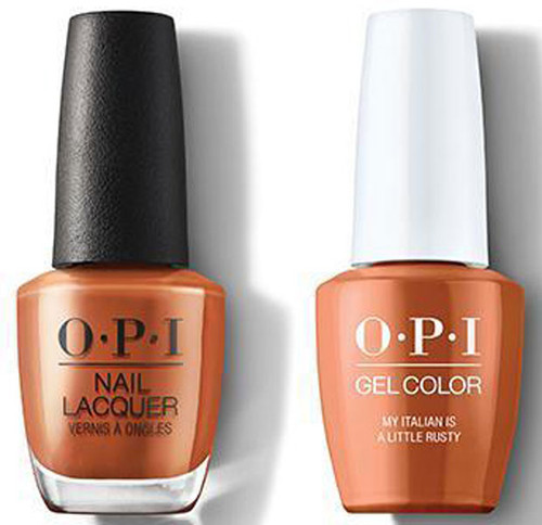 OPI DUO GelColor + Matching Classic Nail Lacquer My Italian is a Little Rusty