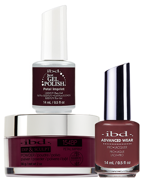 ibd Gel & Dip & Lacquer Trio Set Petal Imprint