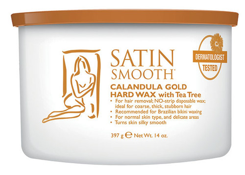 Satin Smooth Calendula Gold HARD WAX with Tea Tree Oil - 14oz
