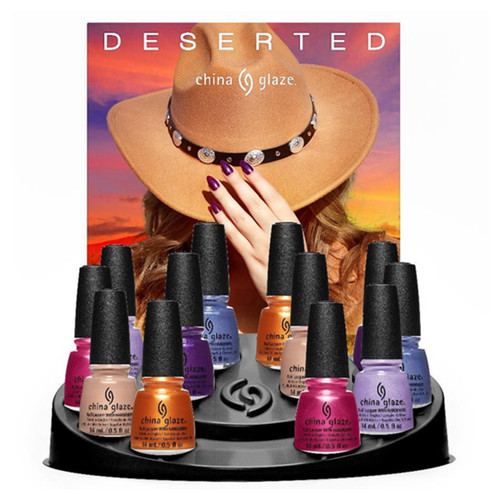 China Glaze Nail Polish Deserted Fall 2023 Collection - 12 PC Display China Glaze Nail Polish Deserted Fall 2023 Collection - 12 PC Display