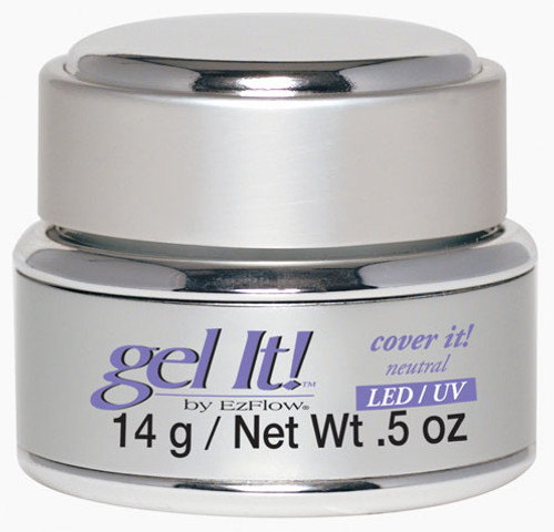 EzFlow LED/UV Gel It! Cover It! Neutral 14 g / Net Wt. .5 oz