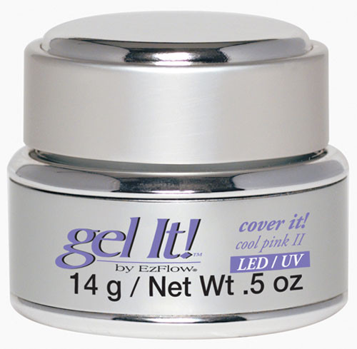 EzFlow LED/UV Gel It! Cover It! Cool Pink II - 14 g / Net Wt. .5 oz