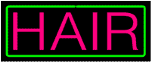 Neon Sign - Hair