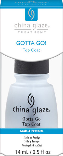 China Glaze Gotta Go! Top coat - 14 ml/ 0.5 fl oz China Glaze Gotta Go! Top coat - 14 ml/ 0.5 fl oz