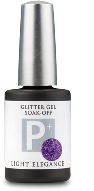 Light Elegance P+ Glitter Gel Polish Violet - 11.8 ml Light Elegance P+ Glitter Gel Polish Violet - 11.8 ml