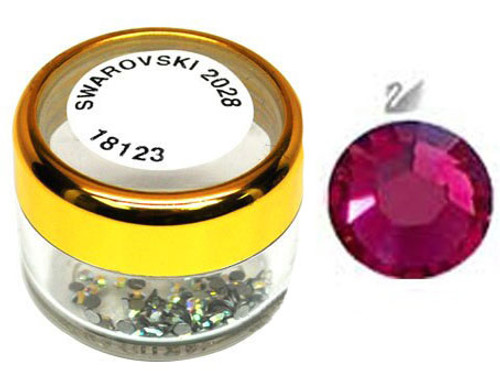 Swarovski 2028 Xilion Hotfix Flat Back SS5 Ruby - 100 pcs