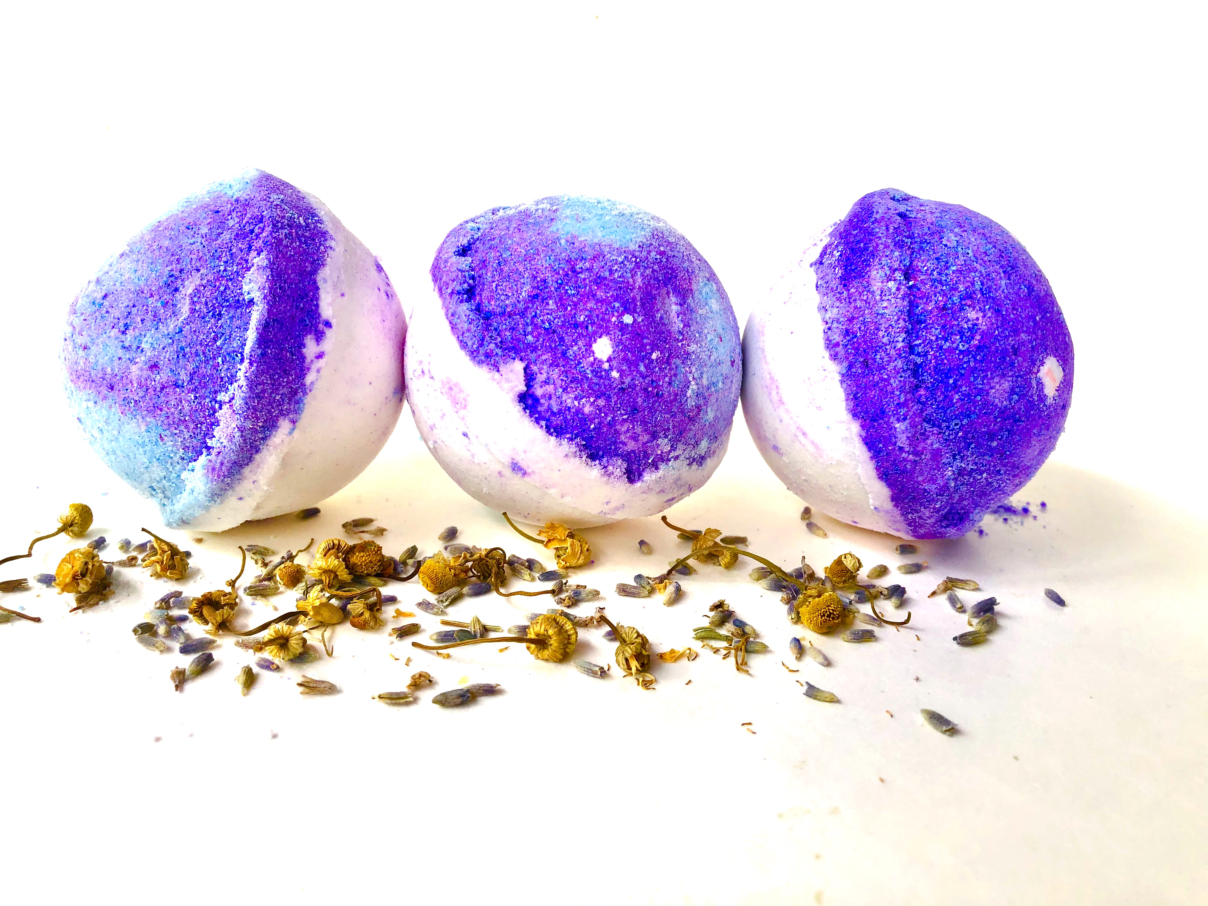 lavender mint bath bomb