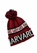 Harvard winter hat, Harvard Beanie, Harvard Pom Hat, Harvard Cold weather hat