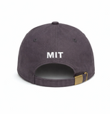 MIT binary logo charcoal cap featuring embroidered Massachusetts Institute of Technology branding. Classic adjustable hat for MIT students, alumni, and fans.