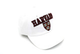 Shop the officially licensed Harvard embroidered baseball cap in white. Features raised Harvard lettering and shield detail with an adjustable fir for everyday wear.