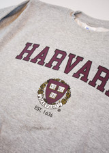 HARVARD CREST CREW ASH - HEATHER - XX-LARGE