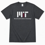 Officially licensed MIT Logo Gildan® Charcoal Heather T-shirt featuring the Massachusetts Institute of Technology logo. Soft cotton blend tee available in adult sizes S–2X.