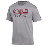 Champion Boston College Eagles Oxford Grey T-Shirt with Varsity Issued Graphic