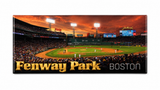 Fenway Park at Night panoramic Boston souvenir magnet featuring the baseball field and stadium lights.