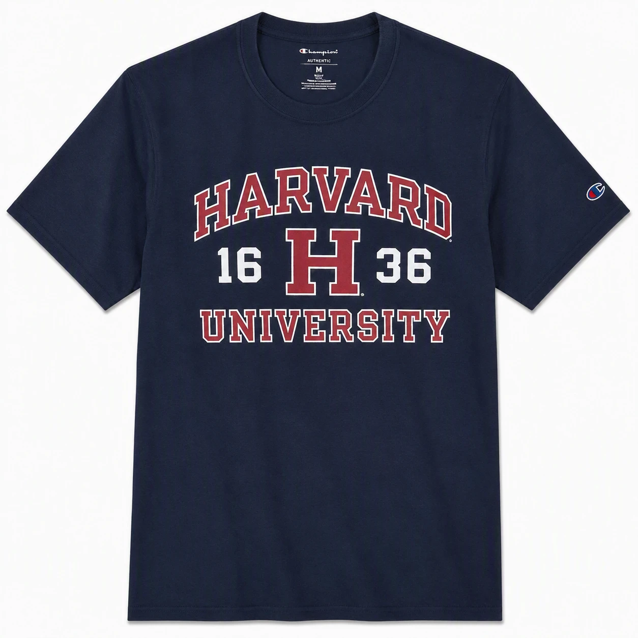 トップス 70's Champion HARVARD T-SHIRT Harvard University 1636 Champion T-Shirt – Navy