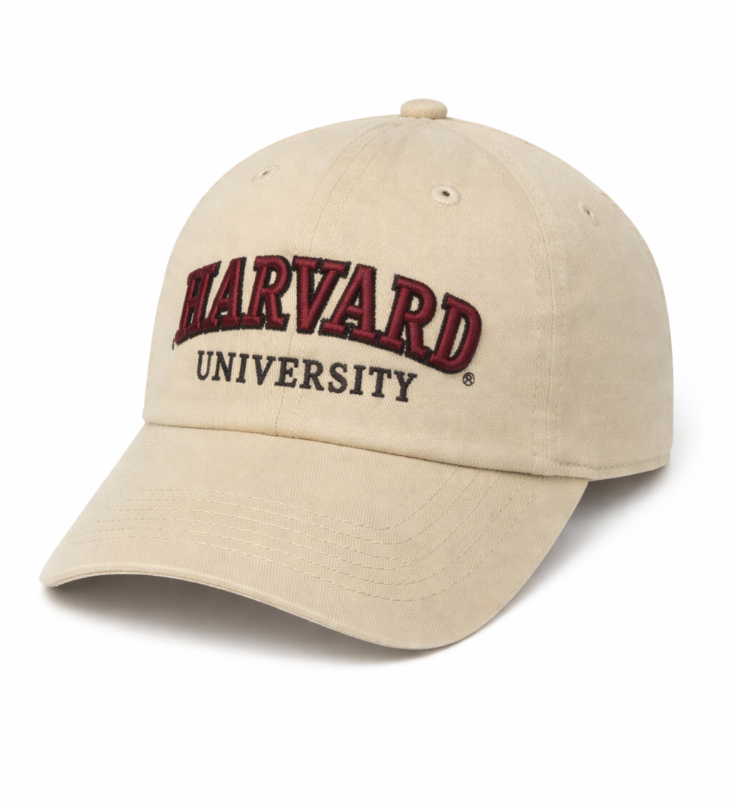 Harvard Youth Baseball Cap - Kids Adjustable Hat (beige/Putty)