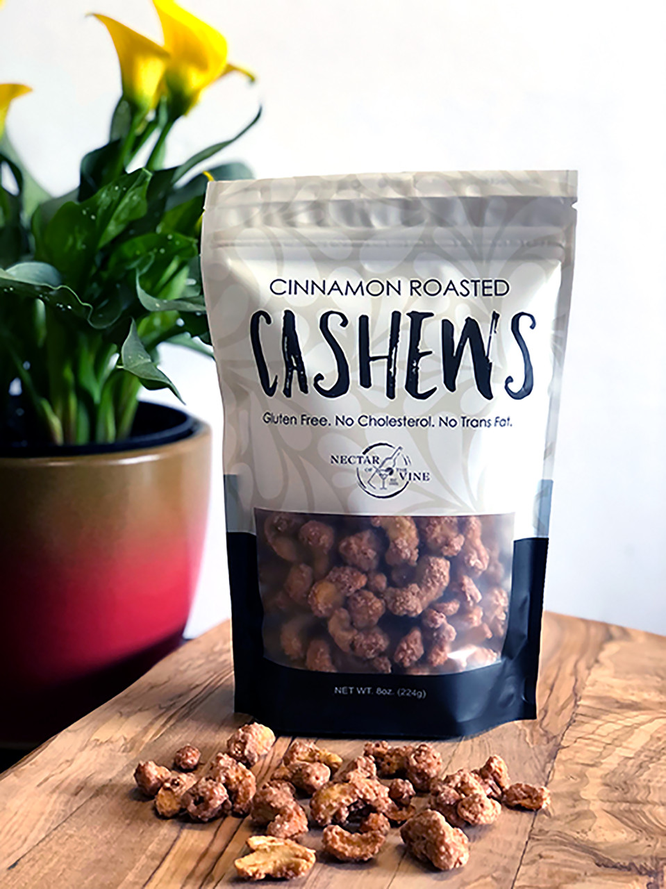 Cinnamon Roasted Cashews (1/2 lb.) - Nectar of the Vine