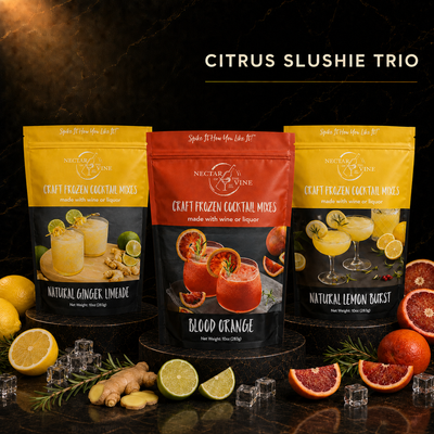 Citrus Slushie Trio (Ginger Limeade, Lemon Burst, Blood Orange)
