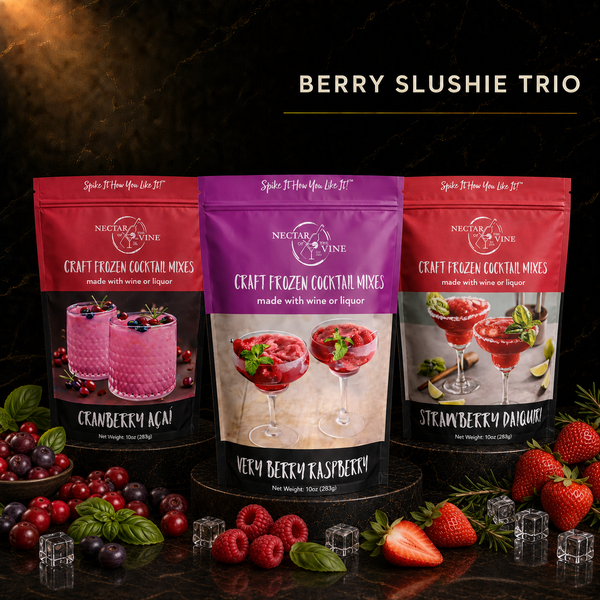 Berry Wine Slushie Trio (Cranberry, Strawberry, Raspberry)