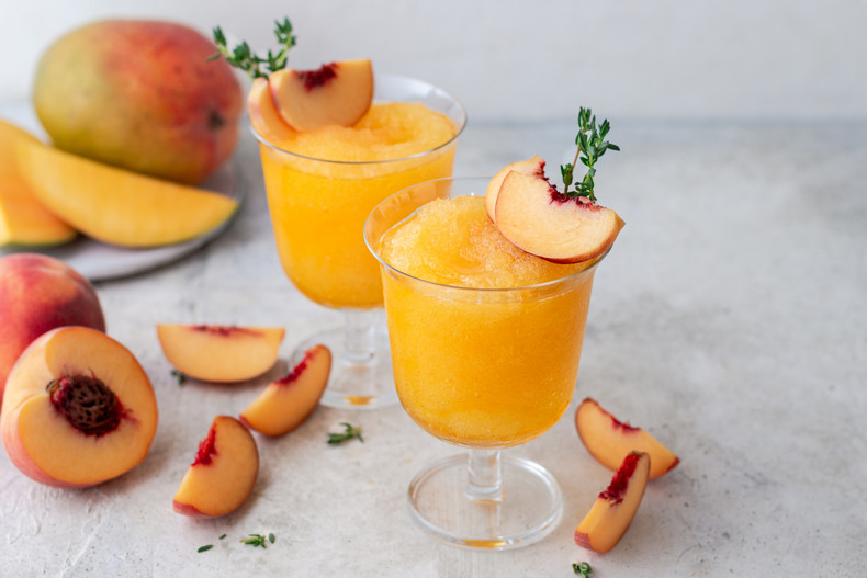 Sip Into Paradise: How to Make a Peach Mango Wine Slush at Home