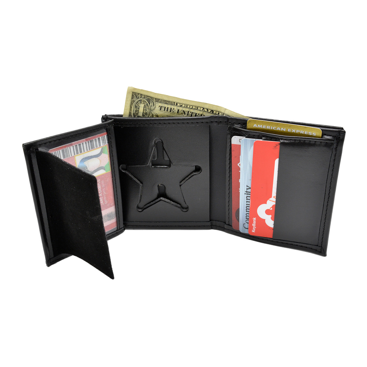 DK-439 Ohio Sheriff Hidden Badge and ID Wallet | 5 Point Sheriff