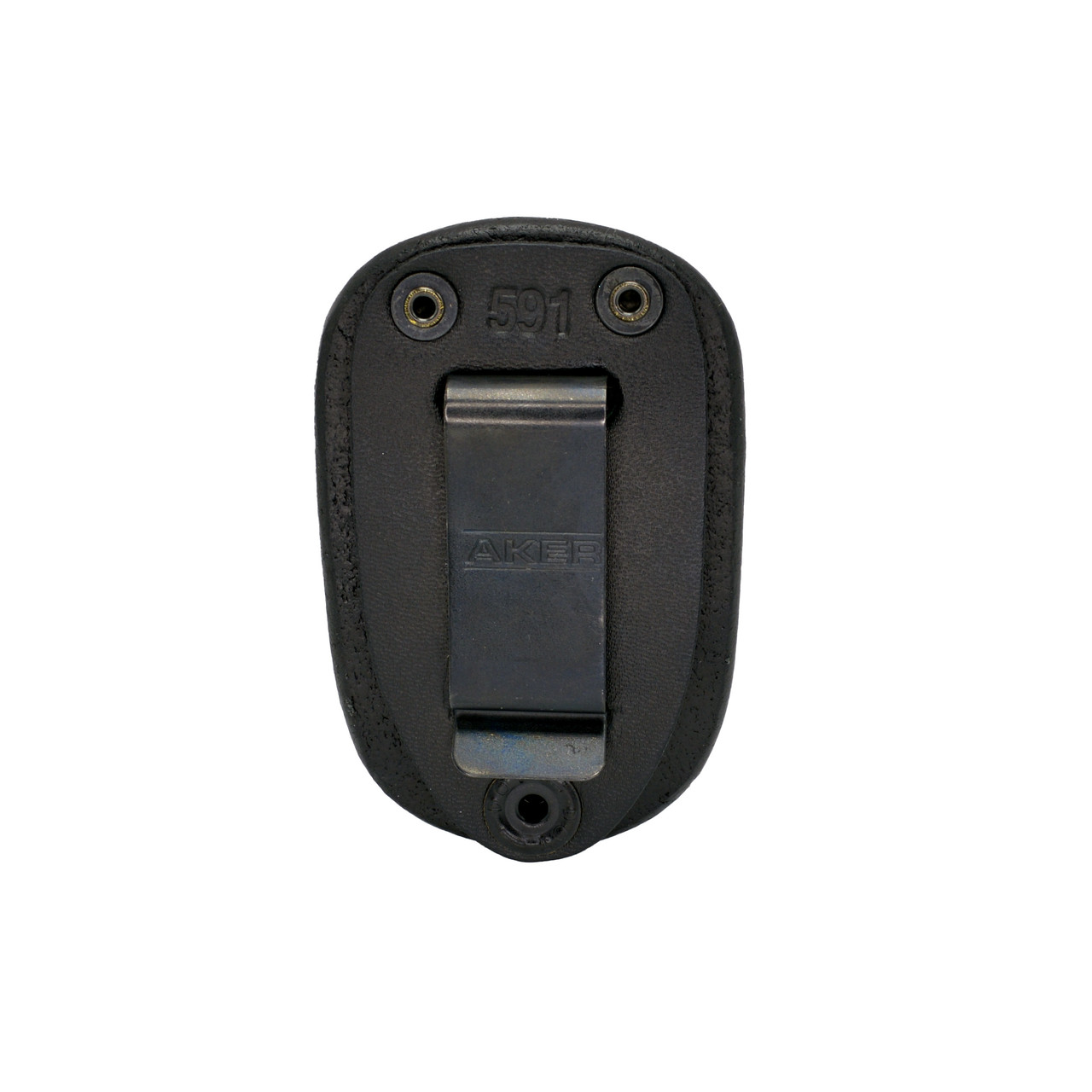 Aker Leather Clip-On Oval Badge Holder | Oval Shield Holder