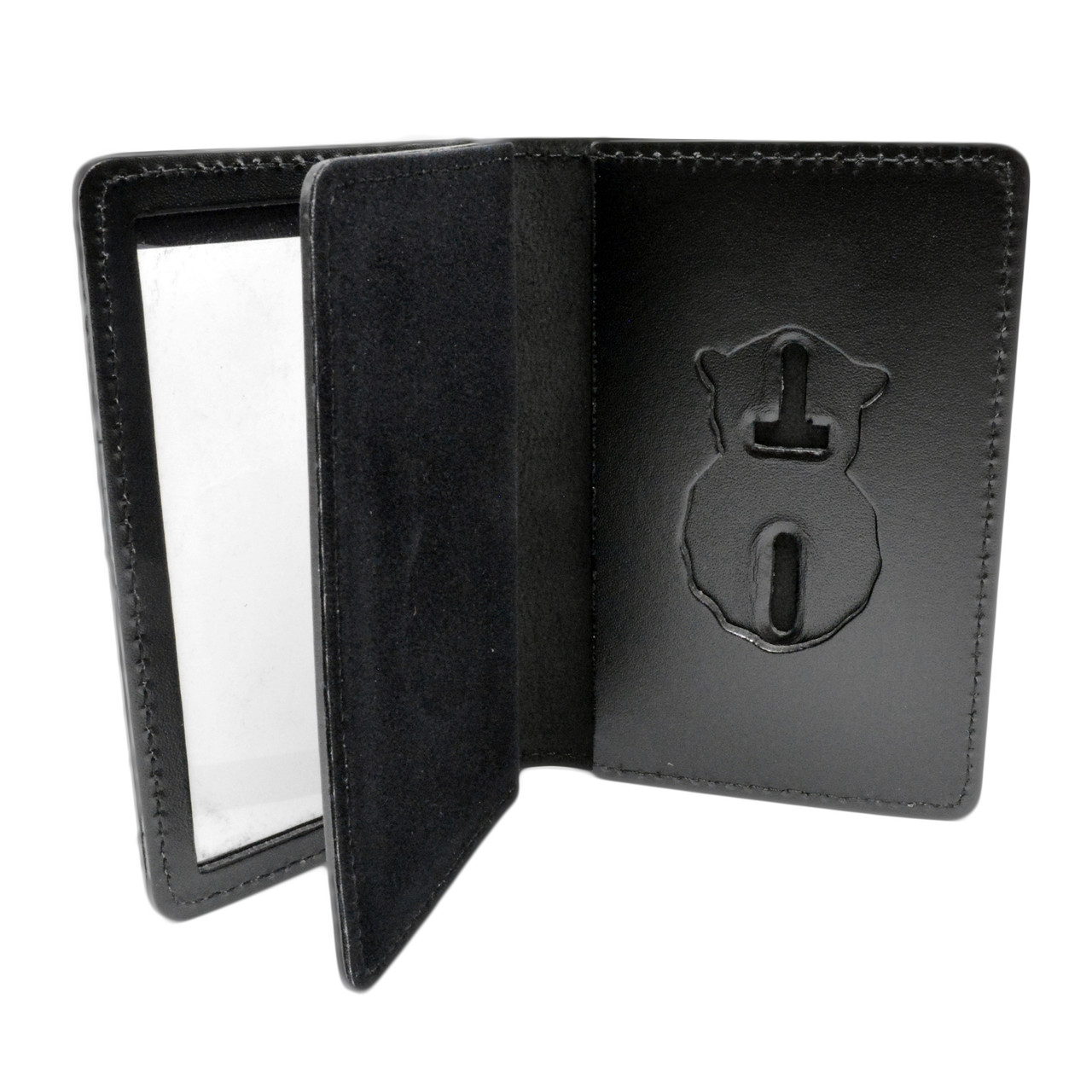 警務士 証ケース Air Force Security Police Badge Case Double ID Card Holder Leather