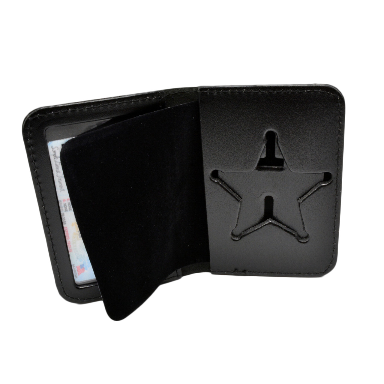 5 Point Star Badge Holder Leather ID Case | Star Badge Case | Ohio