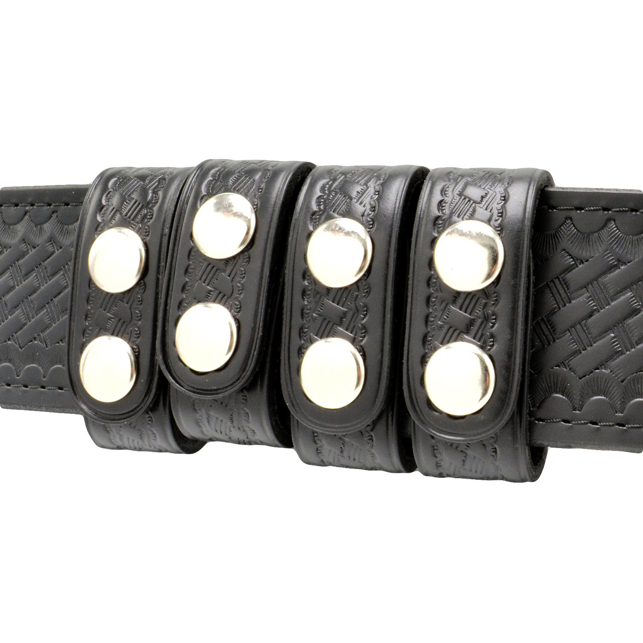 Perfect Fit Belt Keepers Duty Belt Keeper Basketweave Leather Keeper